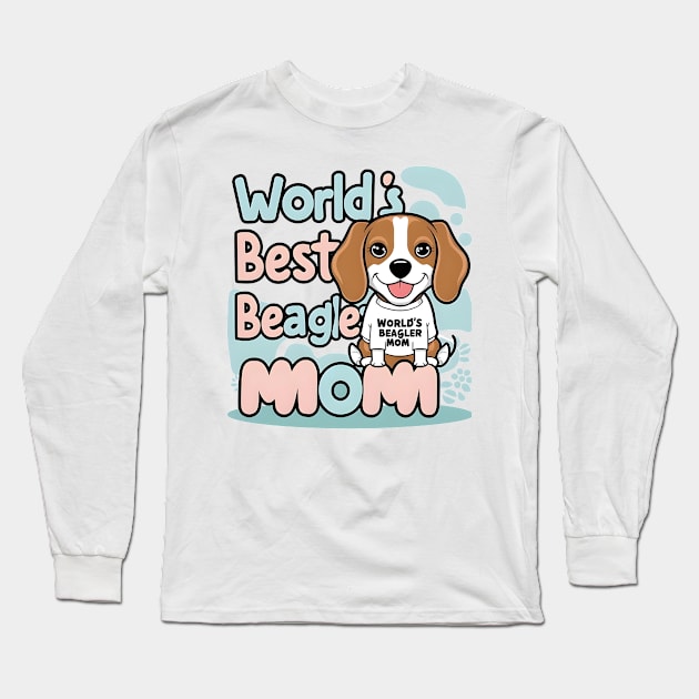 Funny Beagle Dog Life Is Better With A Beagle Long Sleeve T-Shirt by Oasis Designs